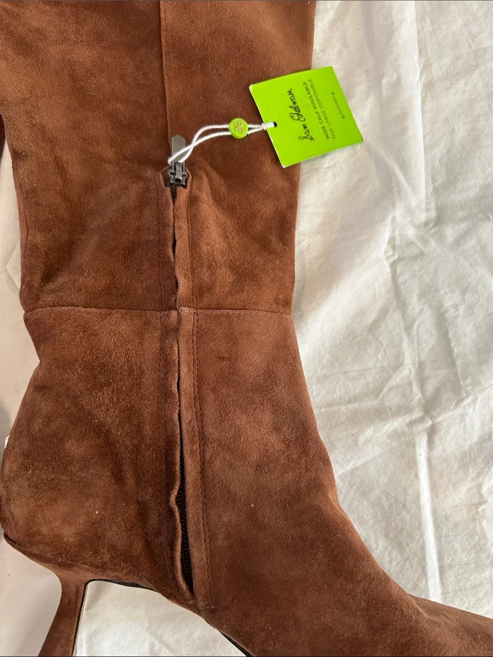 SAM EDELMAN Taylin Knee High Boots - Dark Terra Toffee, Size 10, New with tag